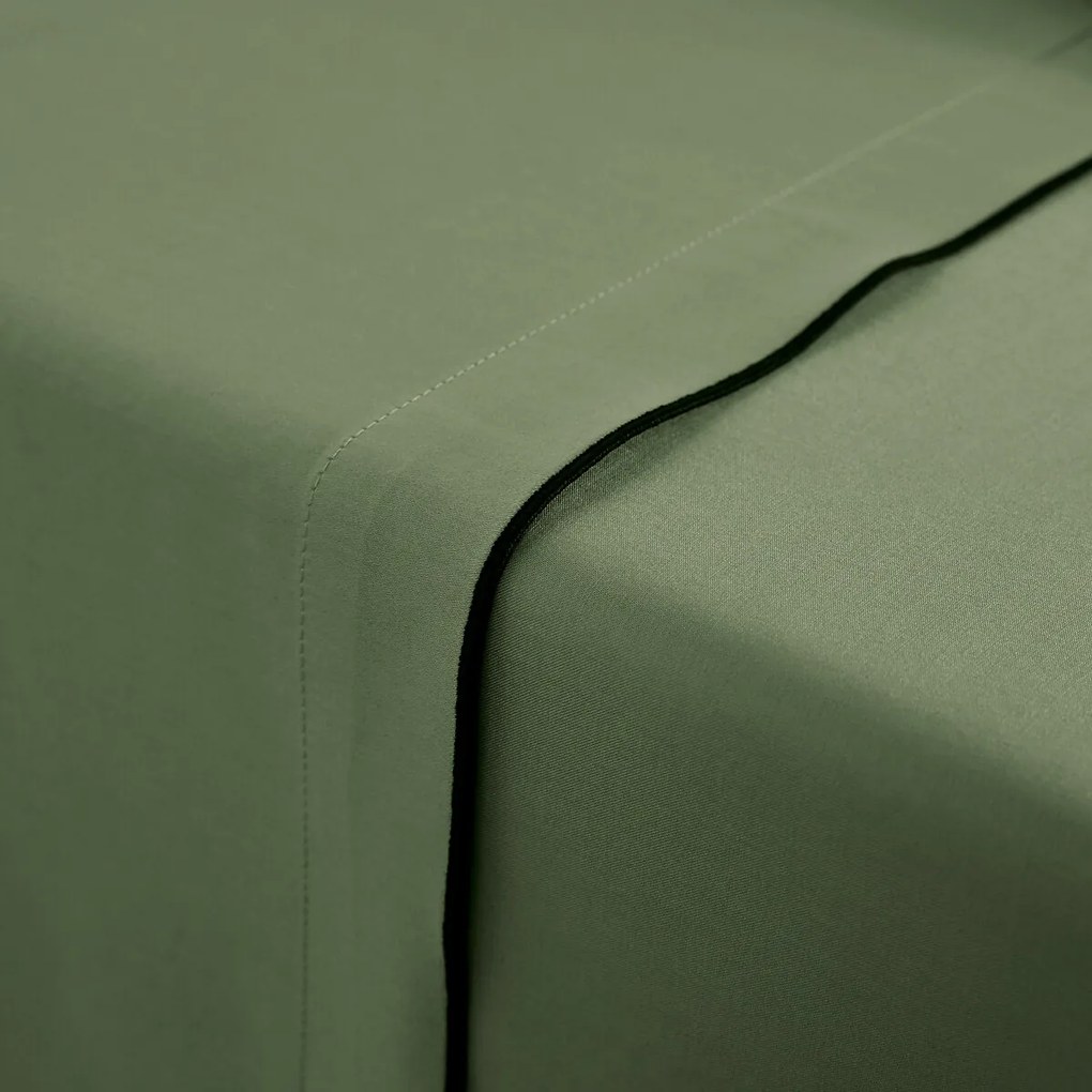 Hoeslaken van 118 draden gewassen katoensatijn, Victor uni