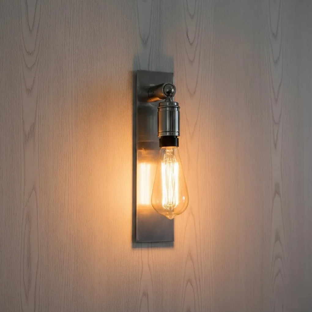 Messing Wandlamp Ritz Antiek Zilver