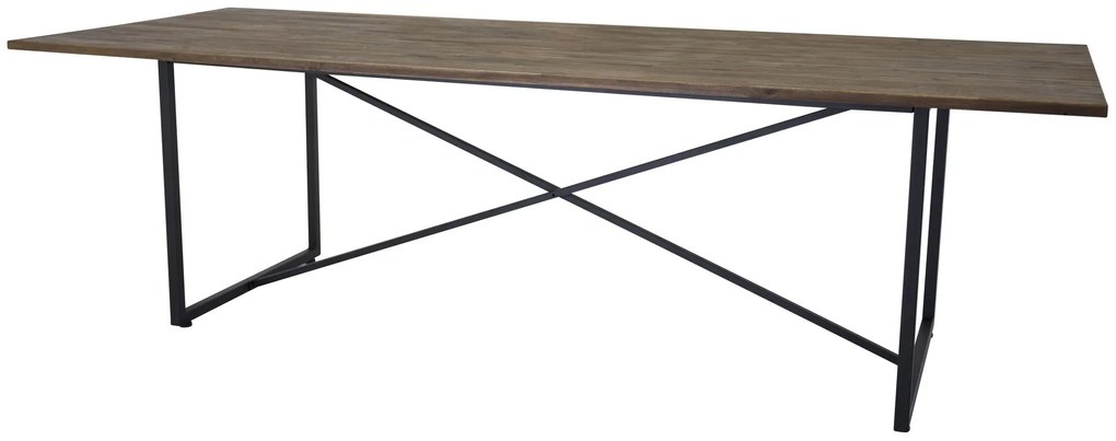 Jörn Industriele Eettafel - X-Bang - Teak Hout - 250x100 cm - Jorn