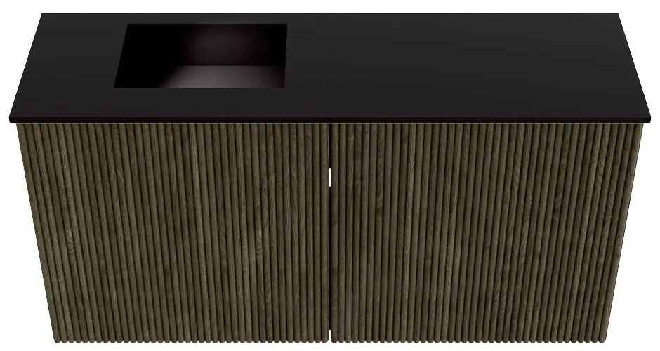 Mondiaz Joya 80cm toiletmeubel shadow met wastafel faye links 1 kraangat urban