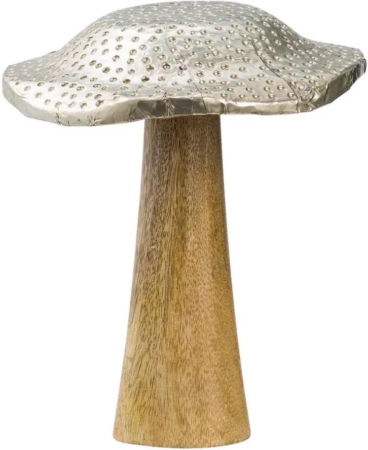 Decoratie paddenstoel - bruin - Ø18x15 cm - Leen Bakker