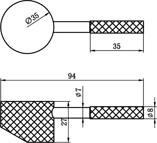 Saniclear Iron Curved hendel voor Highriser (SK89502)