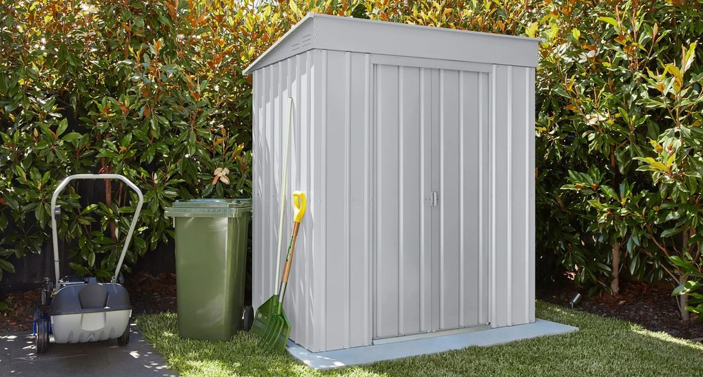 Vitavia Schuin dak Skillion 64 - zilver metallic - Tuinberging metaal - L171 x 113 x 199 cm