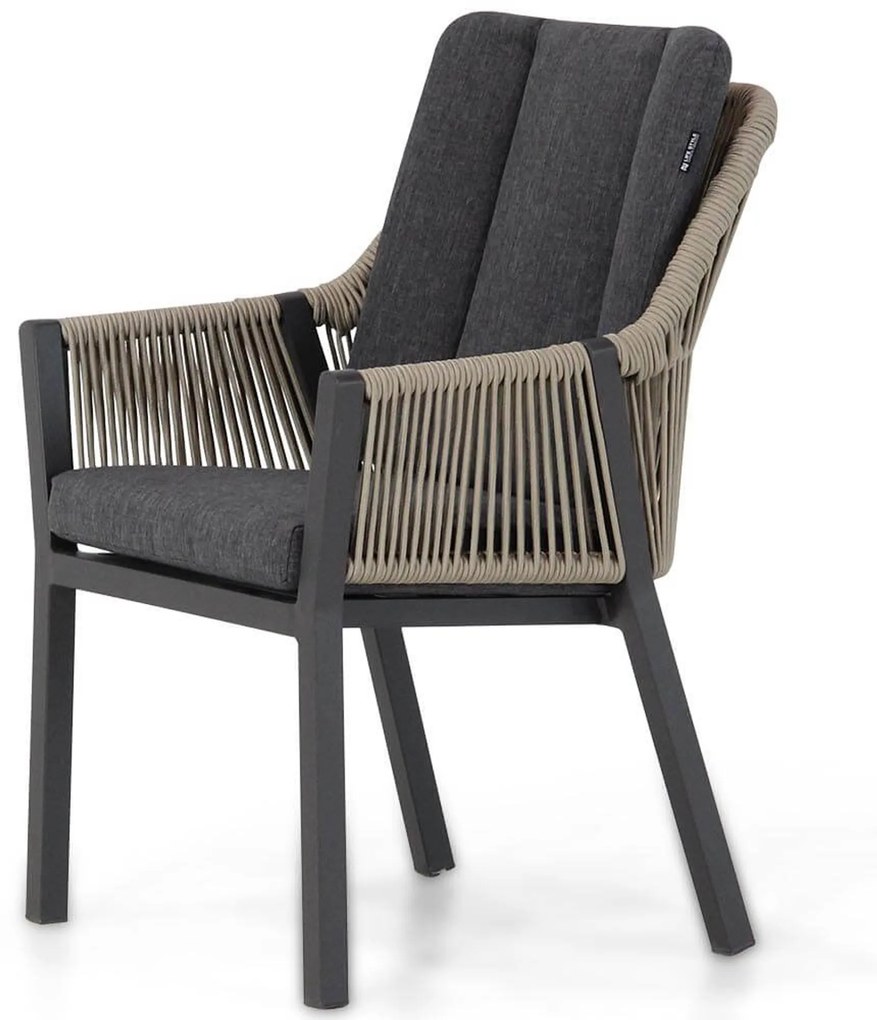 Tuinset 4 personen 90 cm Aluminium/rope Taupe Lifestyle Garden Furniture Verona/Mateo