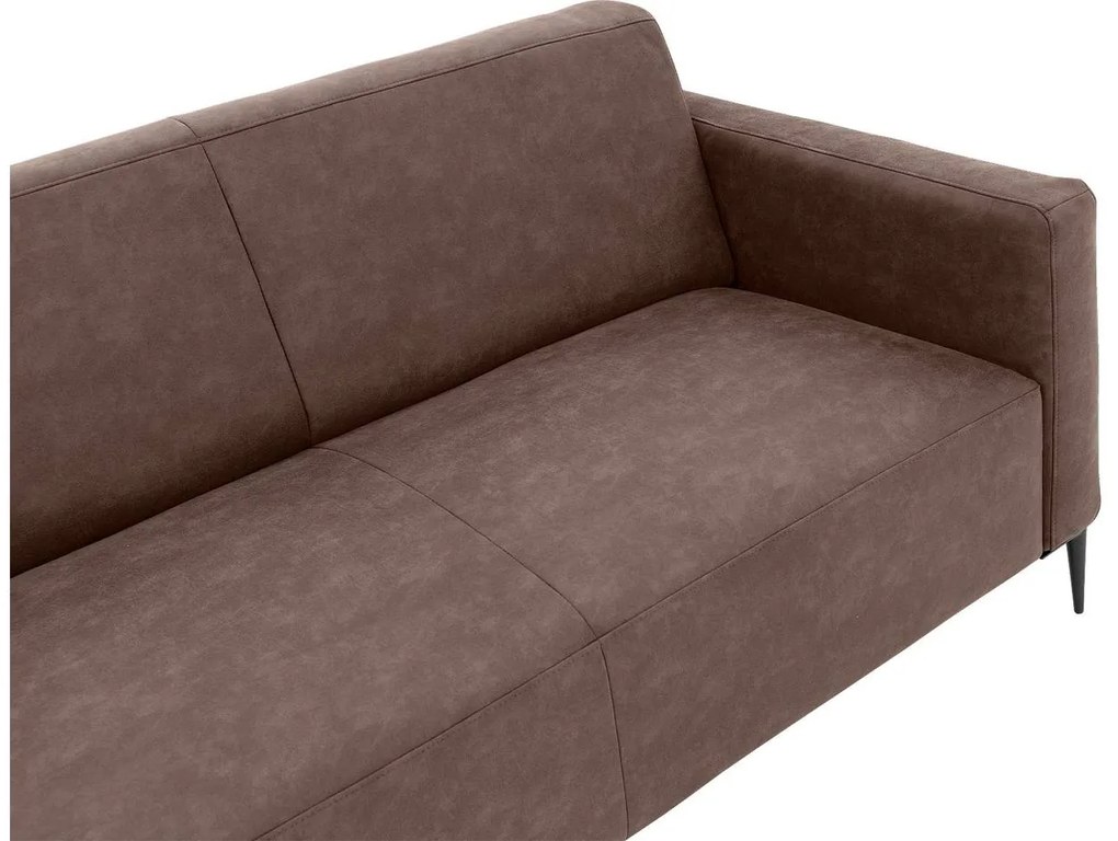 Goossens Key West bruin, micro leer, 2-zits, modern design