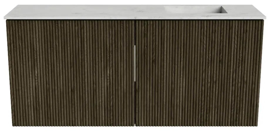 Mondiaz Joya DLux 90cm toiletmeubel shadow met wastafel faye rechts zonder kraangat opalo