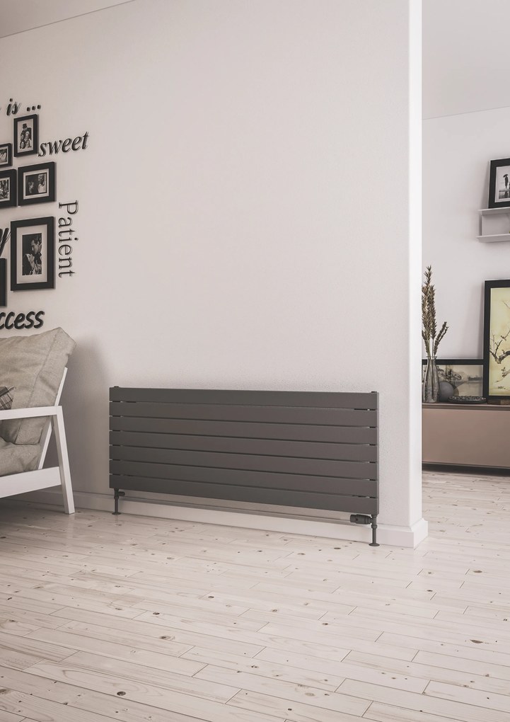 Eastbrook Addington type 10 radiator 50x140cm staal 1055W antraciet