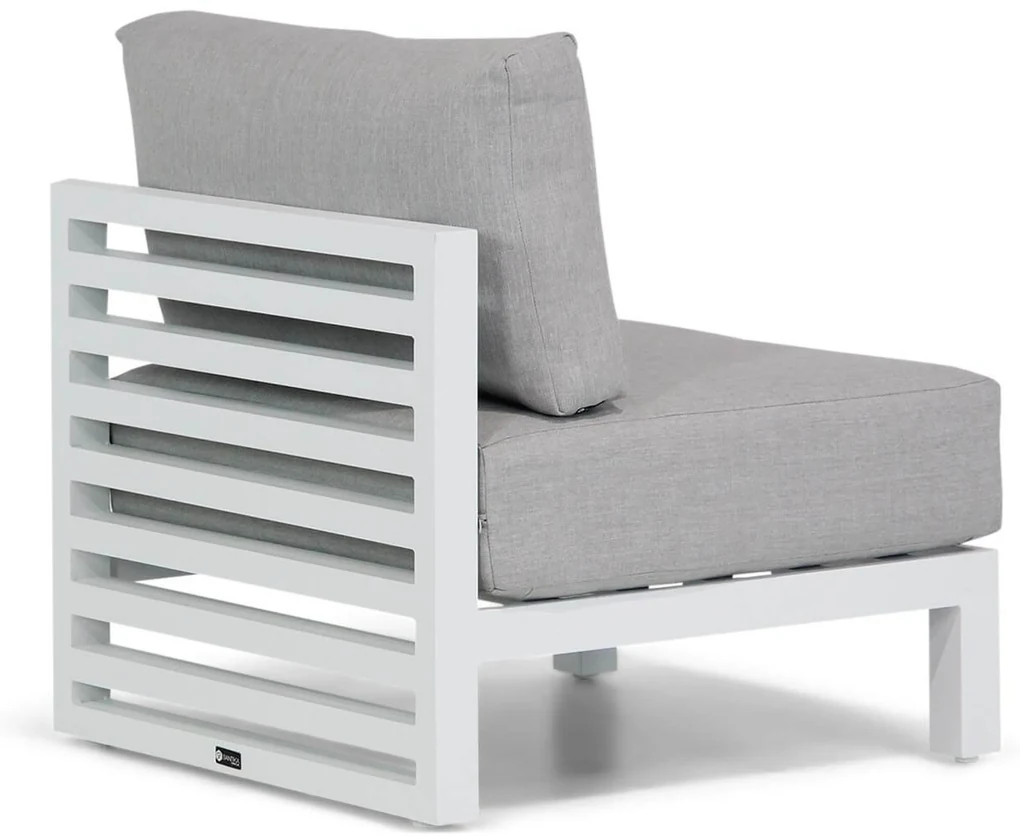 Hoek loungeset 5 personen Aluminium Wit Santika Furniture Santika Jaya