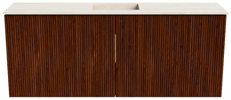 Mondiaz Joya DLux 100cm toiletmeubel ruby met wastafel faye midden zonder kraangat meli