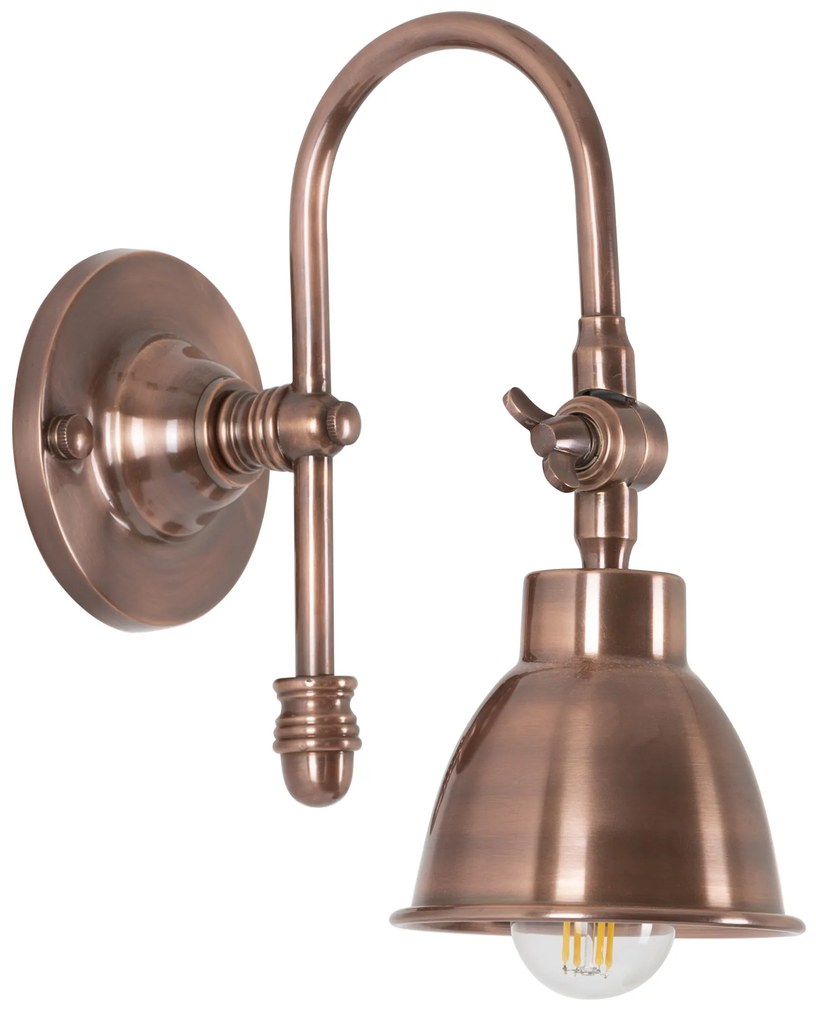 Messing Wandlamp Pasco Antiek Koper