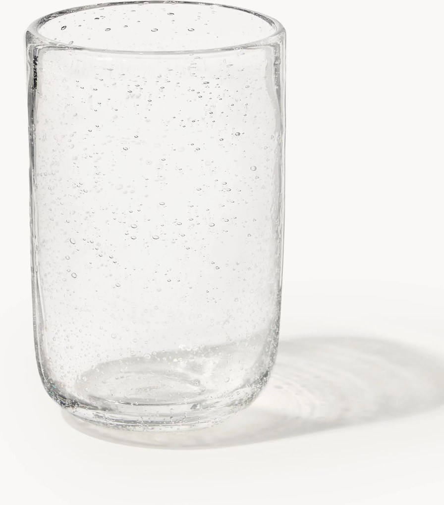 Mondgeblazen longdrinkglazen Hippolyte met luchtbellen, 4-delig