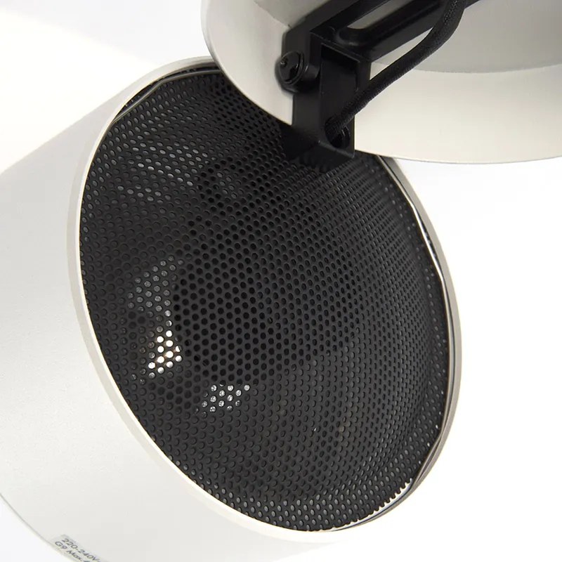 Set van 2 moderne spots wit rond verstelbaar - Go Nine