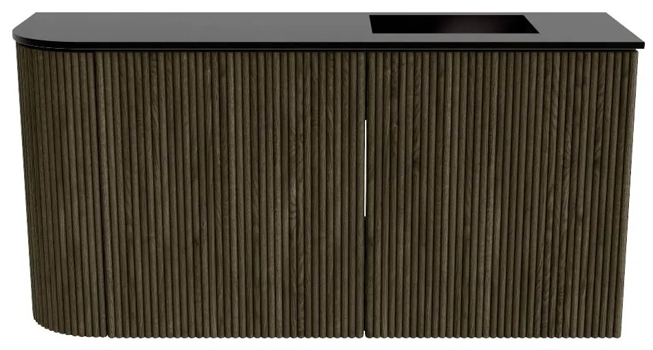 Mondiaz Joya 80cm toiletmeubel ronding links shadow met wastafel faye rechts zonder kraangat urban