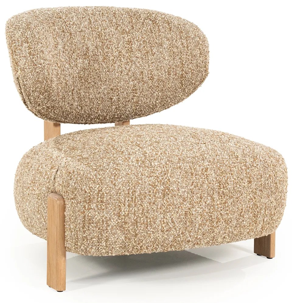 Boucle Stoel Taupe Naturel