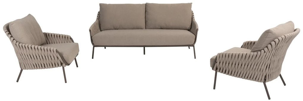 4 Seasons Outdoor Montera sofa loungeset terre SALE Loungebank bruin weerbestendig
