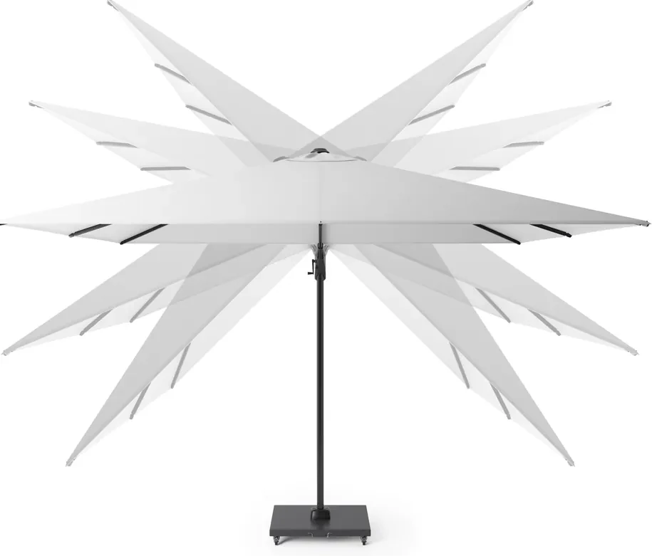 Platinum Challenger rechthoek zweefparasol T2 Premium - 2,6 x 3,5 m. - Manhattan