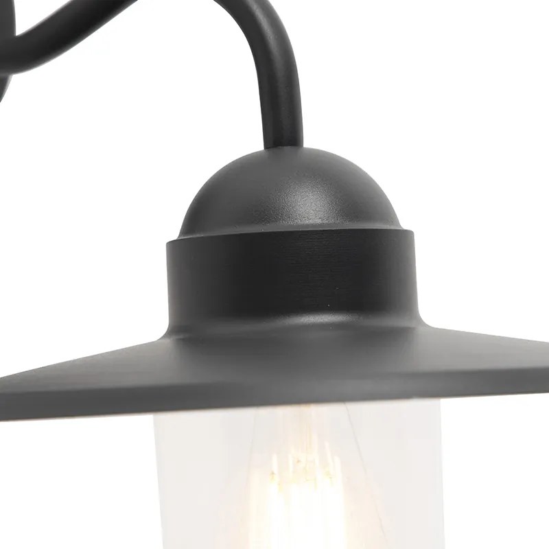 Smart Landelijke wandlamp antraciet IP44 incl. wifi E27 - Kansas Landelijk E27 IP44 bol / globe / rond rond Binnenverlichting Lamp