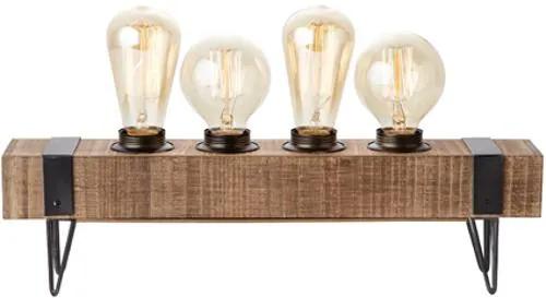 Tafellamp Woodhill hout 4x40W