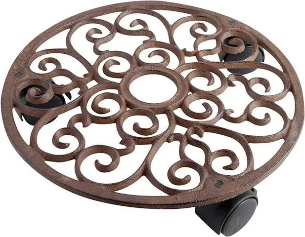 Esschert Design planttrolley rond S