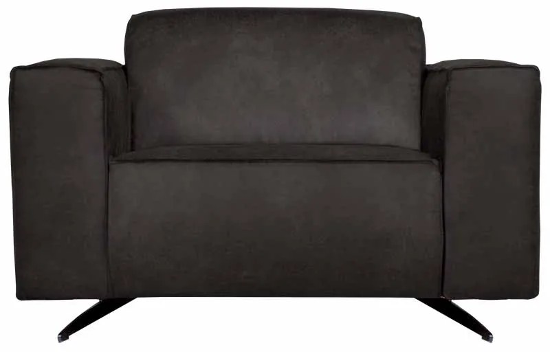 Fauteuil - Lambada - leer Colorado antraciet 01
