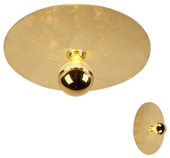 Moderne plafondlamp goud 40cm - Disque Modern E27 rond Binnenverlichting Lamp