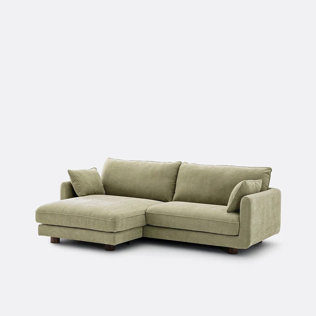 Omkeerbare hoekbank, gemêleerd polyester, EMILIO