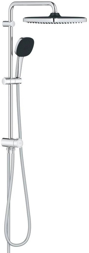 Grohe QuickFix Vitalio Comfort glijstangset met regendouche en 4 straalsoorten chroom