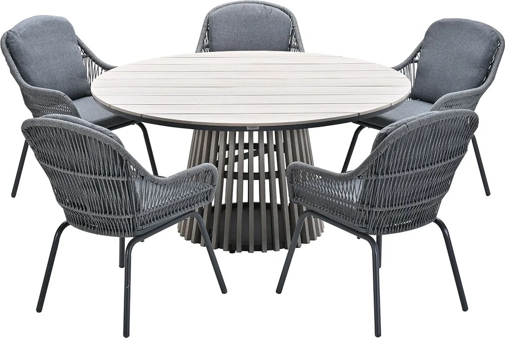 Garden Impressions Yima tuinset 6-delig - Annie tuintafel Ø148x72 cm