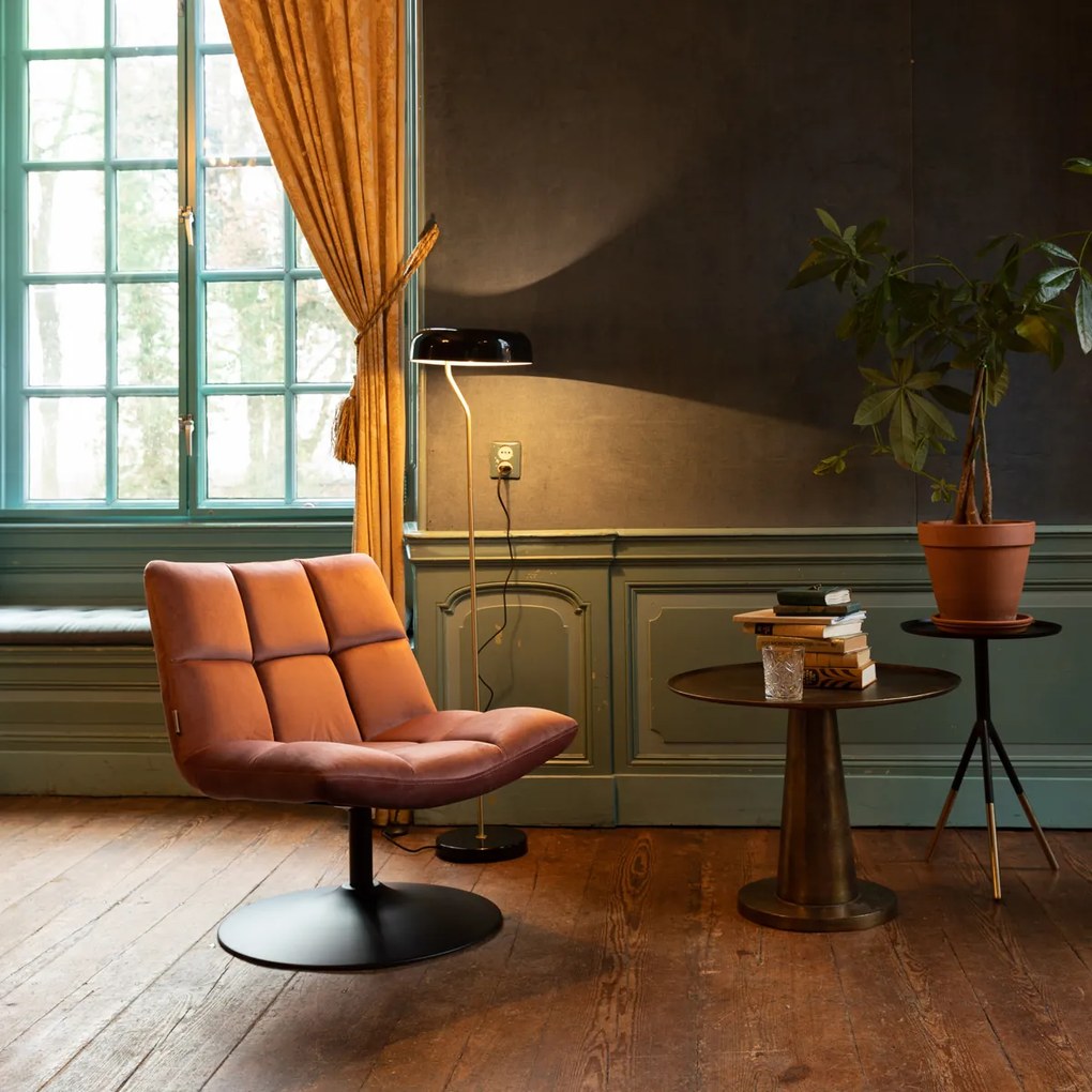 Dutchbone Bar Velvet Roze Draaifauteuil Fluweel