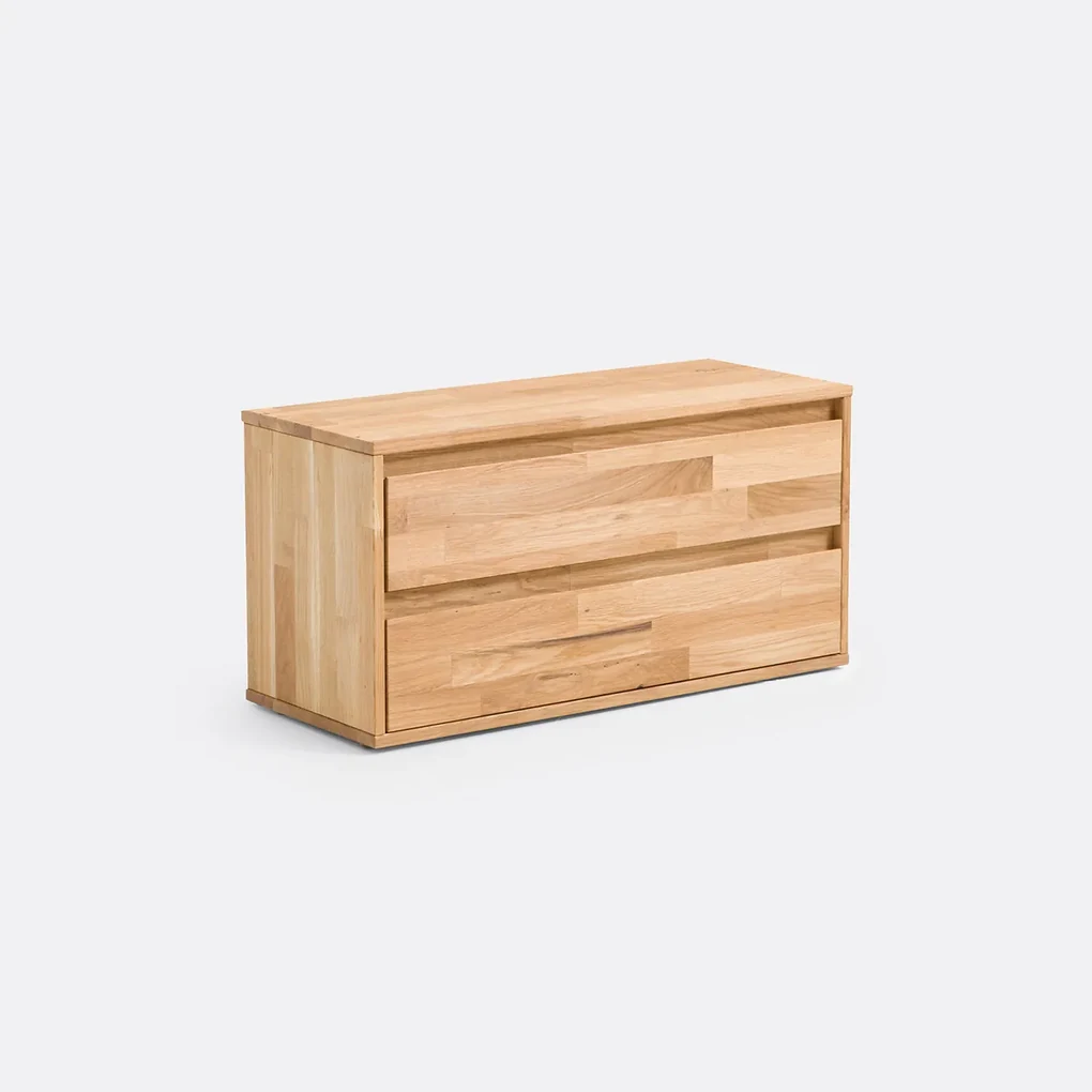 Exacompta - Ref. 30603E - Office By Me opbergmodule met 2 lades - Van gerecycled karton - Voor A4 documenten Afmetingen: 17x 35,5 x 27 cm diep - Kleur: eendenblauw