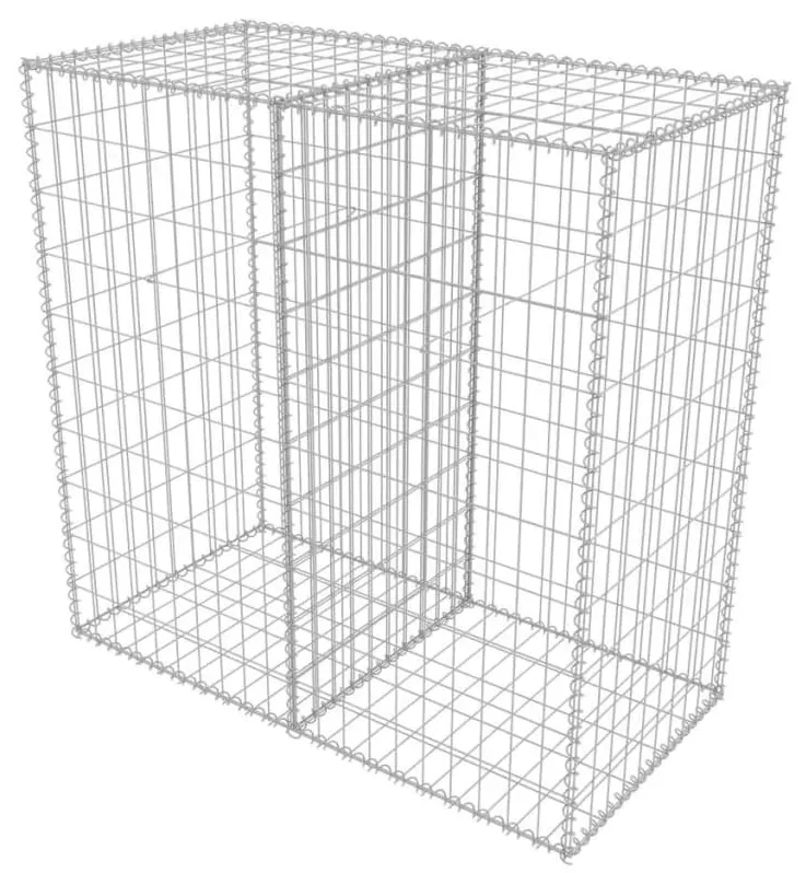 vidaXL Gabion mand 100x50x100 cm gegalvaniseerd staal