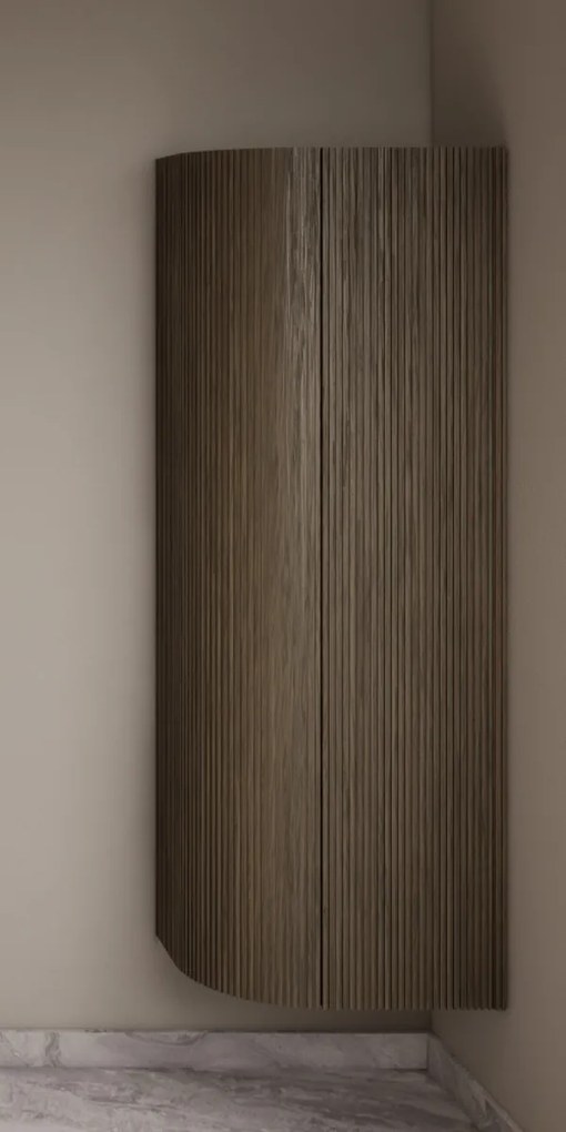 Gliss Design Alluro kolomkast 160cm met ronding links ash grey