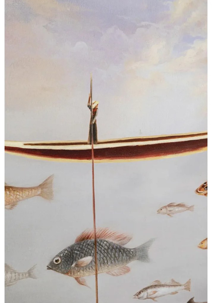 Kare Design Cloud Fisherman Boat Schilderij Vissersboot