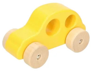 Auto, hout, geel, 12m+