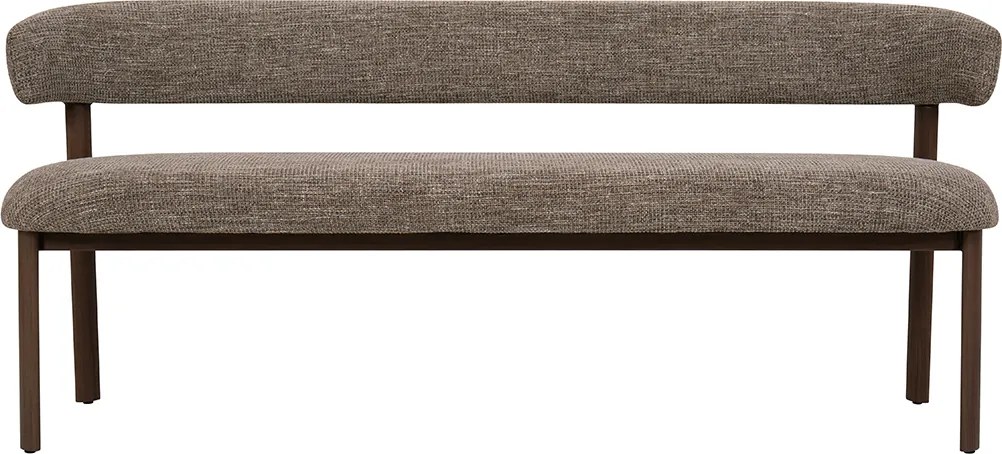 Eetkamerbank Walnoot Met Grove Stof 180 Cm