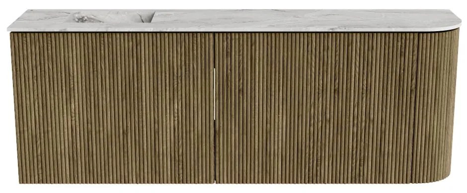 Mondiaz Joya DLux 110cm toiletmeubel ronding rechts dusk met wastafel faye links 1 kraangat glace