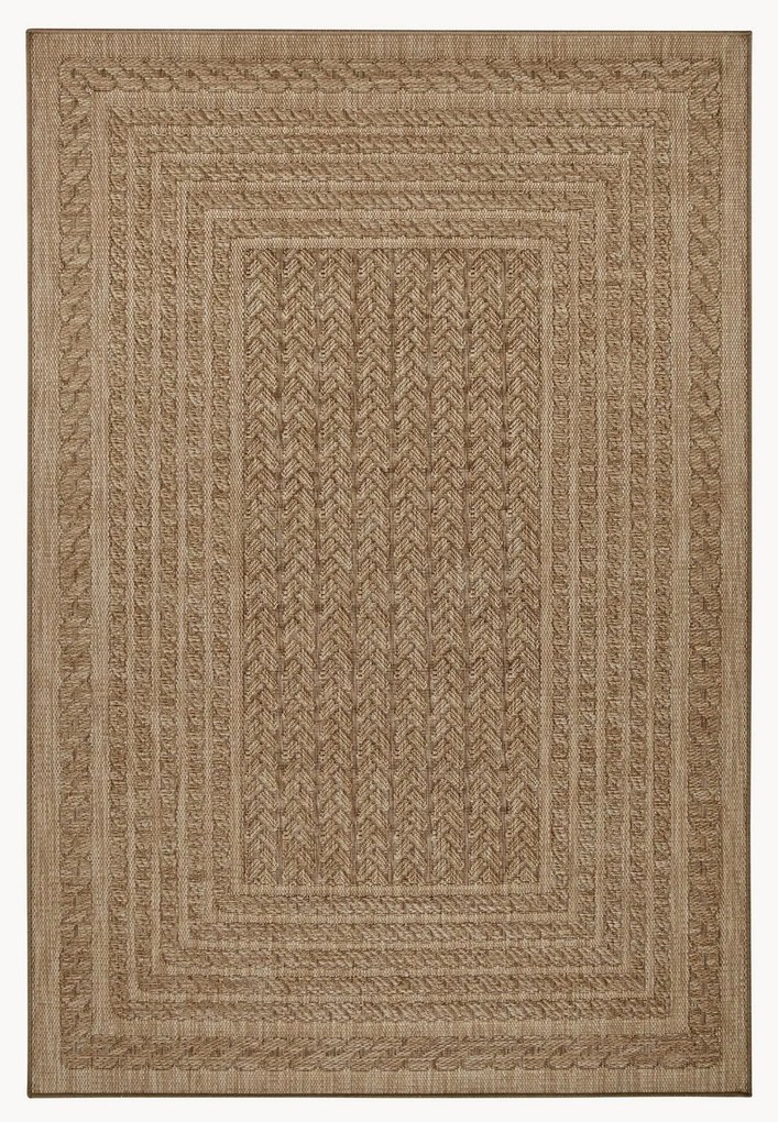 Binnen- & buitentapijt Limonero in jute-look