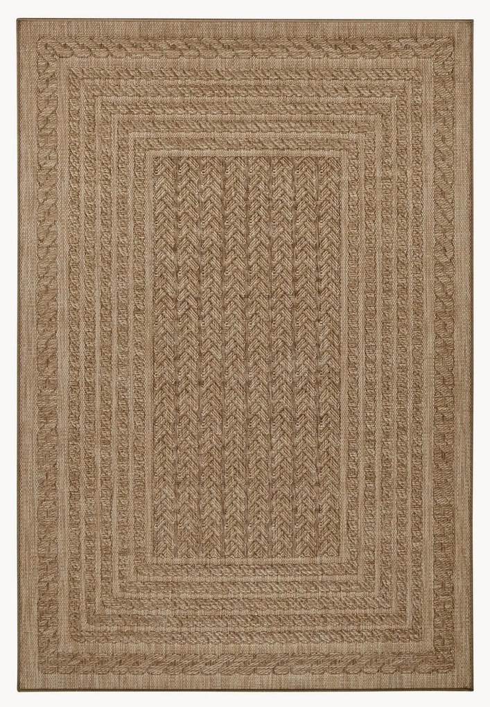 In- & outdoor vloerkleed Limonero met jute-look