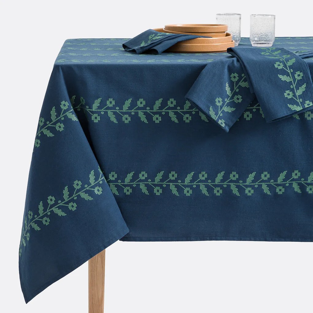 Geborduurd gewassen katoenen tafelkleed, Auvray