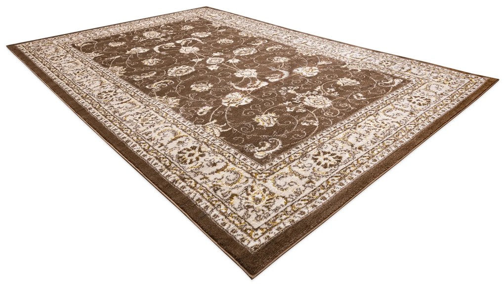 Tapijt MEFE modern 2312 Ornament, kader - Structureel, twee poolhoogte , donker beige