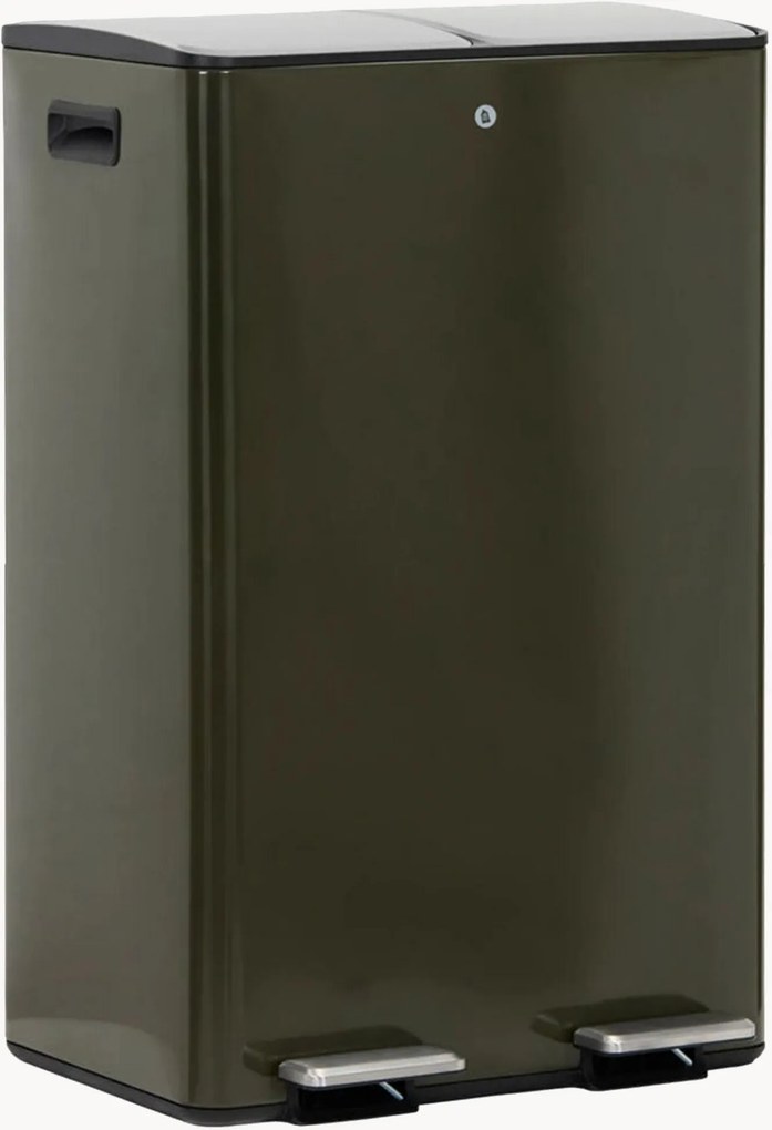 Dubbele pedaalemmer Sort, 30 L + 30 L