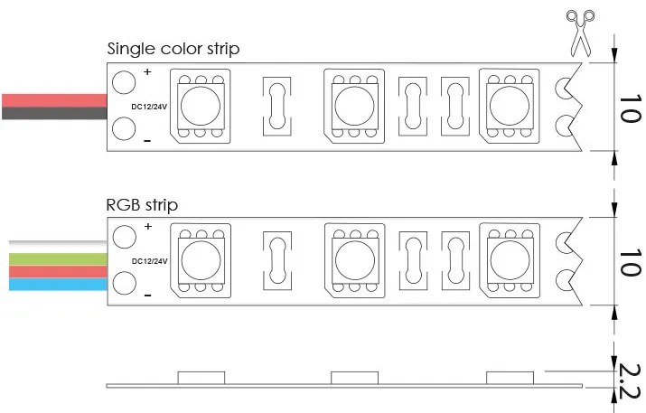 Prolumia 46221117 Prolumia LED Strip Bronze 46221117 LED strip BRONZE IP20, 24Vdc, 60LED/m; 14,4W/m; 510 Lm/m; RGB