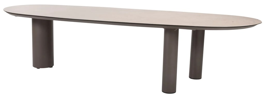 Denia dining tuintafel 290x110xH75 cm met 3 poten printed ceramic terre Taste 4SO