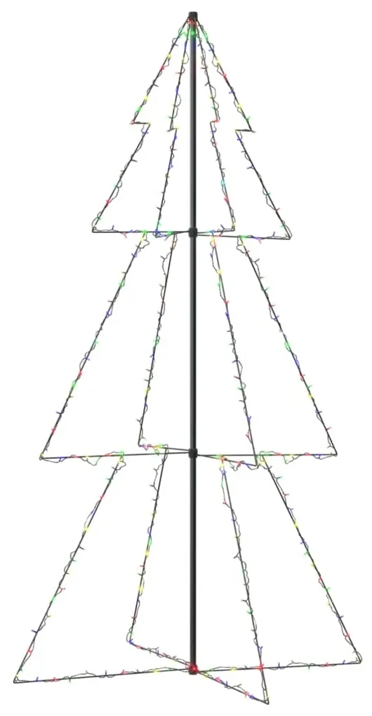 vidaXL Kegelkerstboom 300 LED's binnen en buiten 120x220 cm