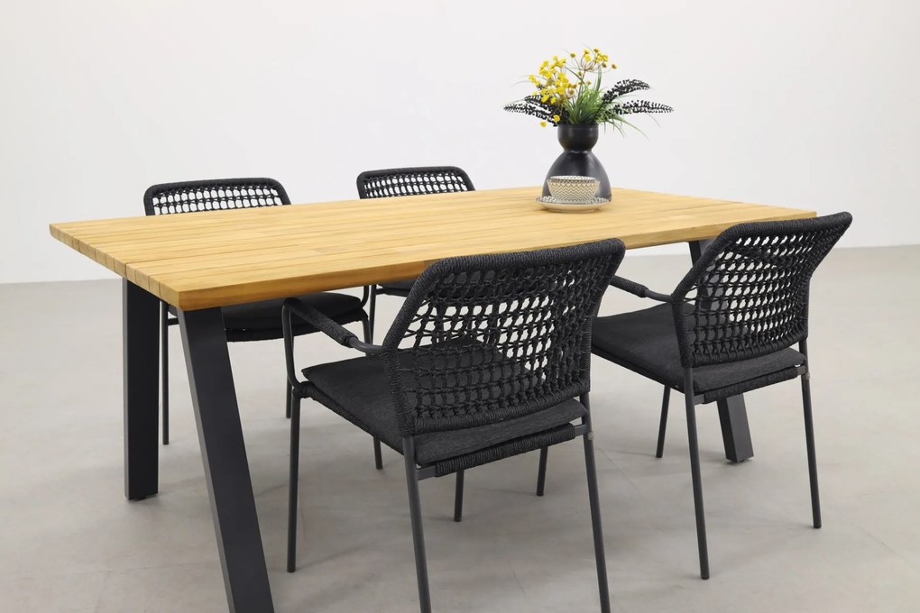 Taste Barista Antraciet/Ambassador 180x100 cm. tuinset - 5 delig OP=OP