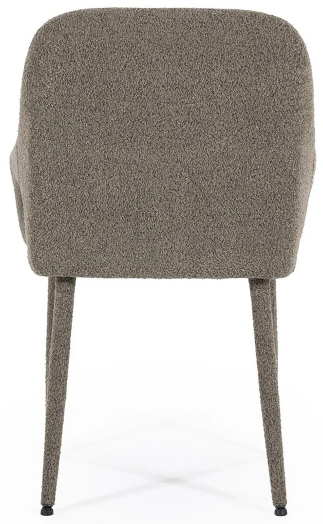 By-Boo Fika Scandinavische Eetkamerstoel Met Armleuning Bruin