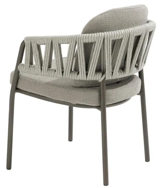 Taste by 4 Seasons Calma tuinset terre met Sarah tafel 120 cm Tuinstoel bruin weerbestendig