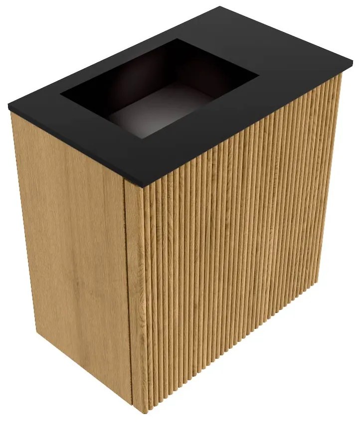 Mondiaz Joya 40cm toiletmeubel oak met wastafel faye links zonder kraangat urban