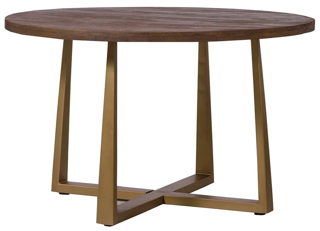 Tower Living Ronde Eettafel Met Goud 130 Cm Belvedere - 130 X 130cm.