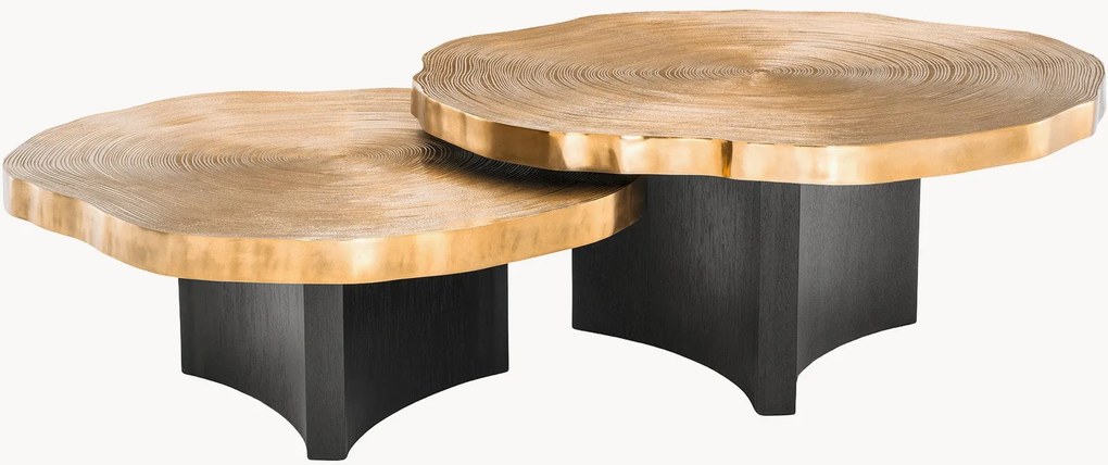 Salontafels Thousand Oaks met houten tafelbladen, 2-delig